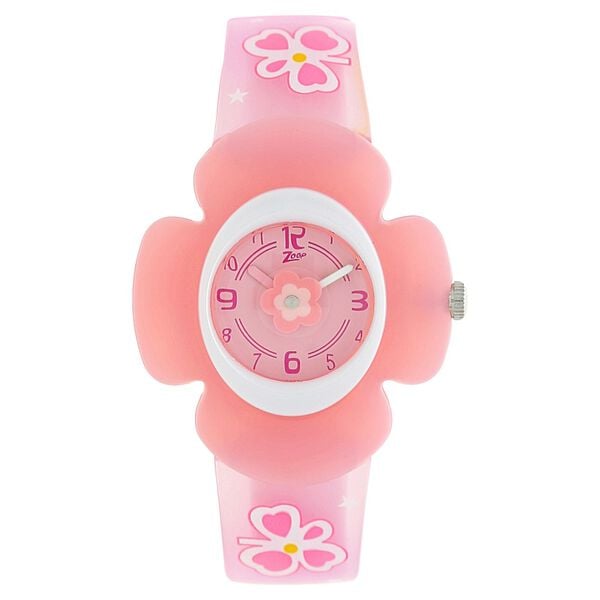 Zoop NSC4008PP01 Kids Analog Quartz Pink Dial Plastic Strap Watch by Titan