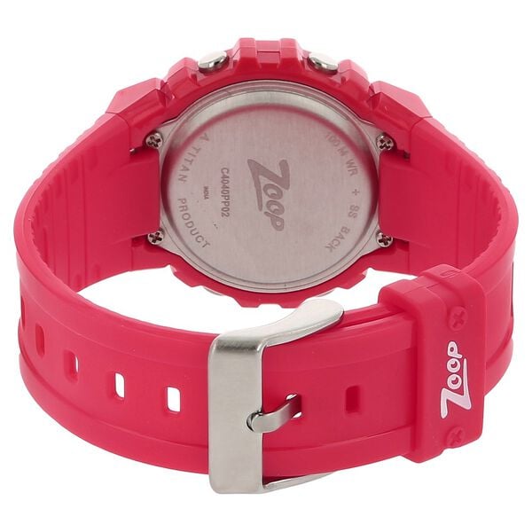 Zoop C4040PP01 Digital Grey Display Red Plastic Strap Kids Watch