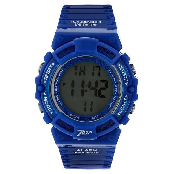 Zoop NVC4040PP03 Digital Grey Display Blue Plastic Strap Kids Watch