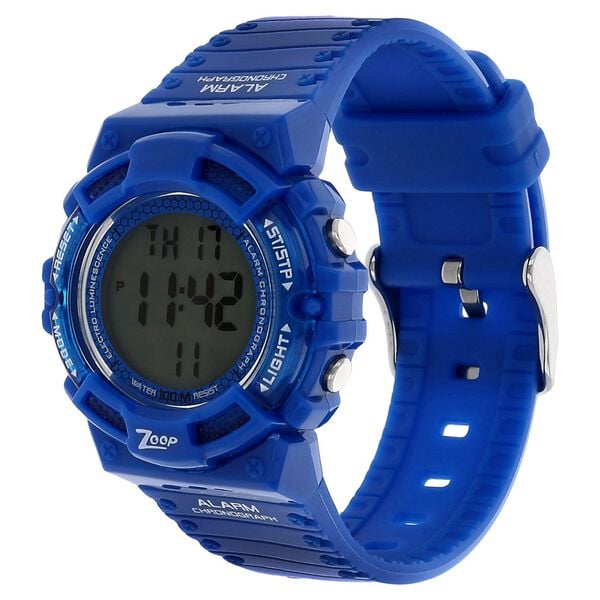 Zoop NVC4040PP03 Digital Grey Display Blue Plastic Strap Kids Watch
