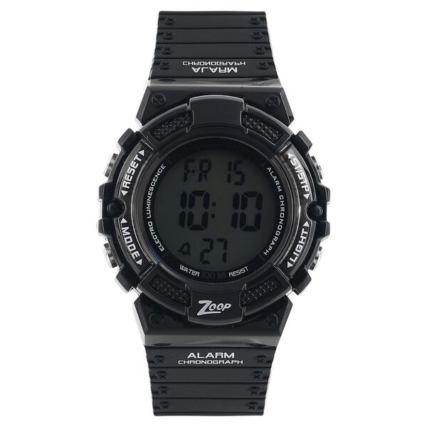 Zoop NUC4040PP06 Digital Kids Watch with Grey Digital Dial & Black PU Strap