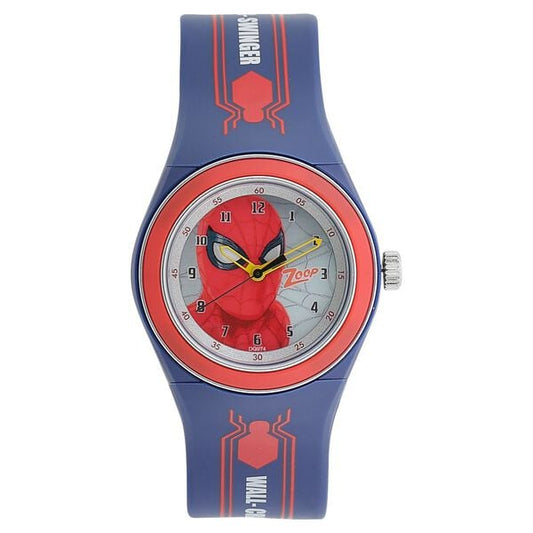 Zoop NTC4048PP12 Marvel Spiderman Kids Analog Watch with Blue Strap & Multicolour Dial