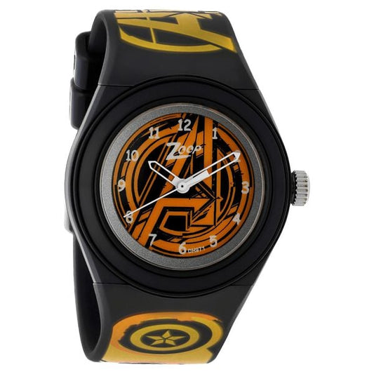 Zoop NTC4048PP24 Analog Quartz Kids’ Watch with Black Dial and Multicoloured PU Strap