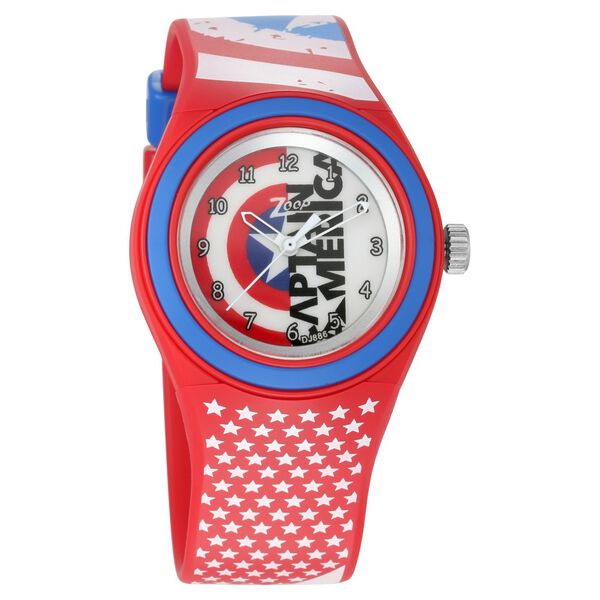 Zoop NPC4048PP30 Quartz Analog Red Dial PU Strap Watch for Kids