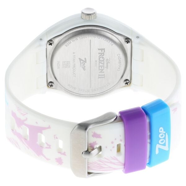 Zoop C4048PP43 Kids Disney Frozen Analog Quartz Watch – Blue Dial & White Strap by Titan