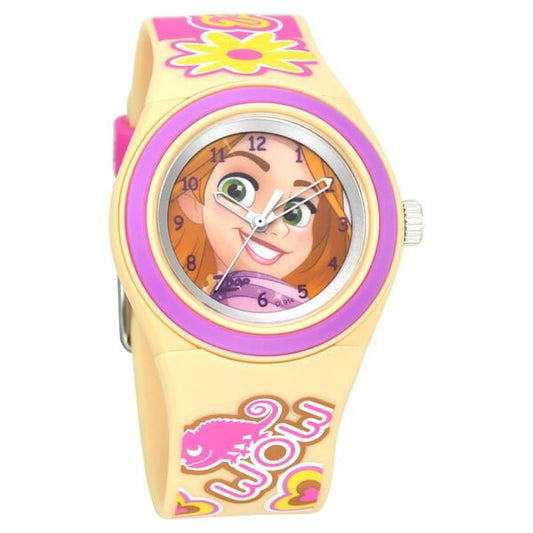 Zoop NSC4048PP44 Kids Girls Yellow-Dial Multicolour Strap Analog Watch (Disney Princess Theme)