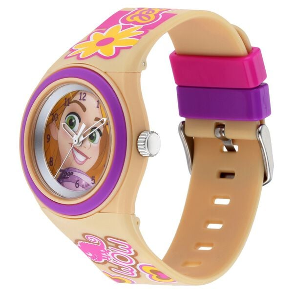 Zoop NSC4048PP44 Kids Girls Yellow-Dial Multicolour Strap Analog Watch (Disney Princess Theme)