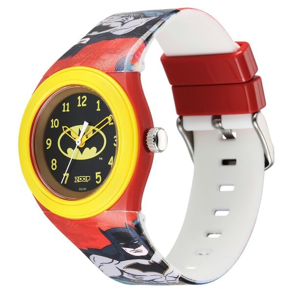 Zoop C4048PP54 Kids Analog Quartz Black Dial Multicoloured Strap Watch