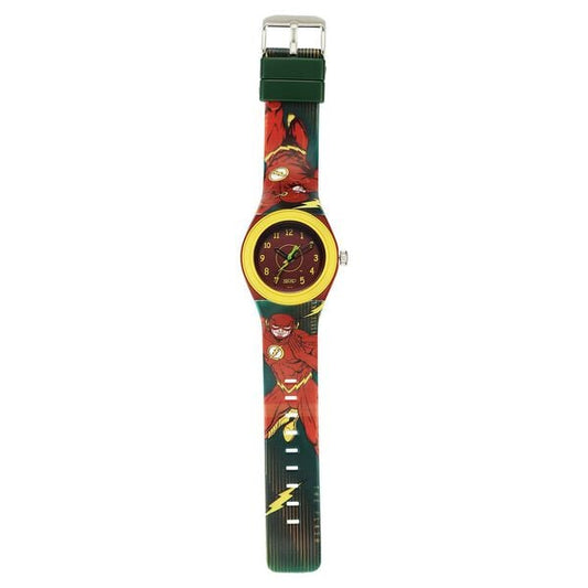 Zoop C4048PP55 Analog Quartz Kids’ Watch with Red Dial and Multicoloured PU Strap