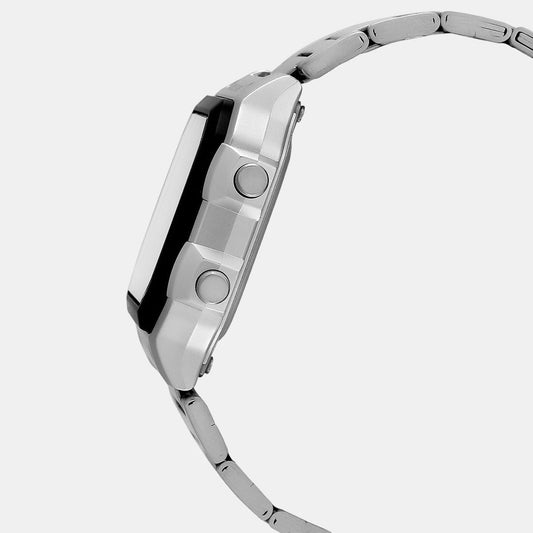 Casio D099 Digital Quartz Unisex Watch with Black Digital Dial, World Time