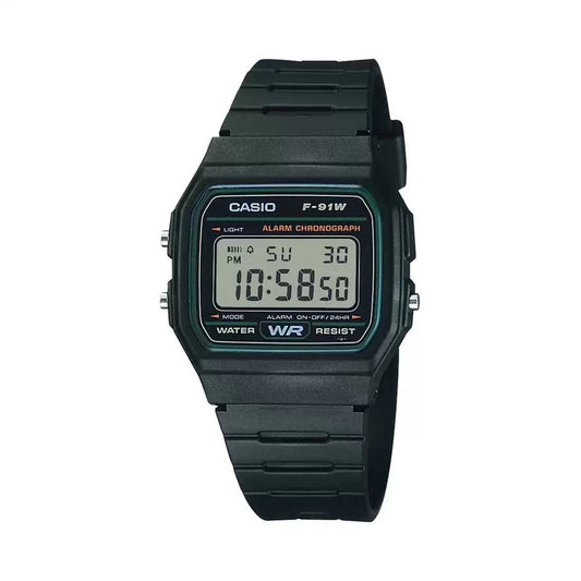 Casio D246 Youth Digital Quartz Green Resin Strap Unisex Casual Watch