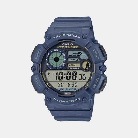 Casio D293 Digital Men’s Watch | Blue Resin Strap | 100 m Water Resistant | LED Backlight | Long Battery