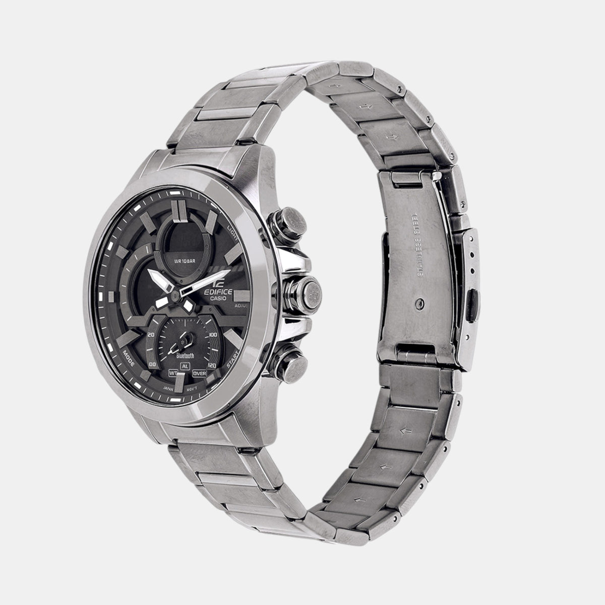 Casio ED605 Analog-Digital Quartz Men’s Edifice Watch | Grey Dial | Stainless Steel/Resin Strap | Bluetooth & Chronograph