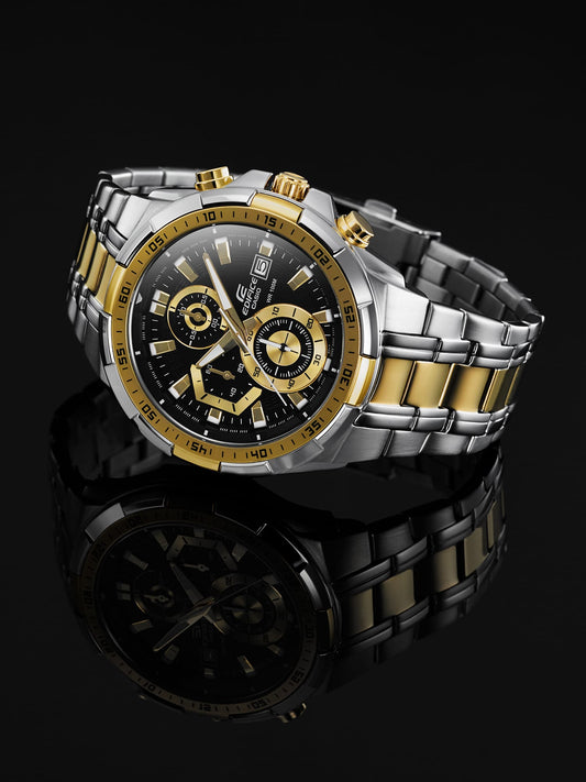 Casio EX188 Quartz Edifice Two-Tone Chronograph Watch for Men