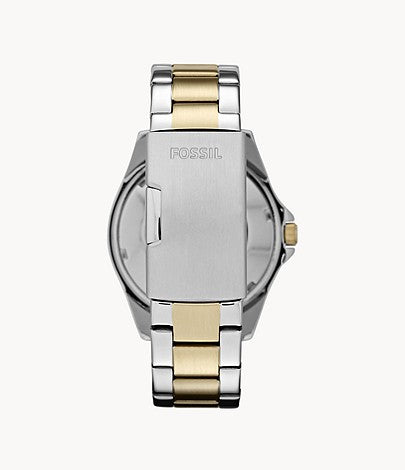 Fossil ES3204 Women's Quartz Multifunction Watch Silver Dial Two-Tone Stainless Steel Strap