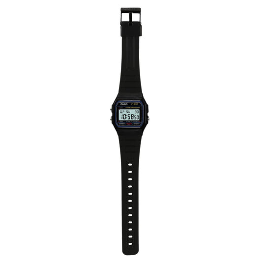 Casio D373 Youth Unisex Quartz Digital Watch with Grey Dial, Grey Resin Strap