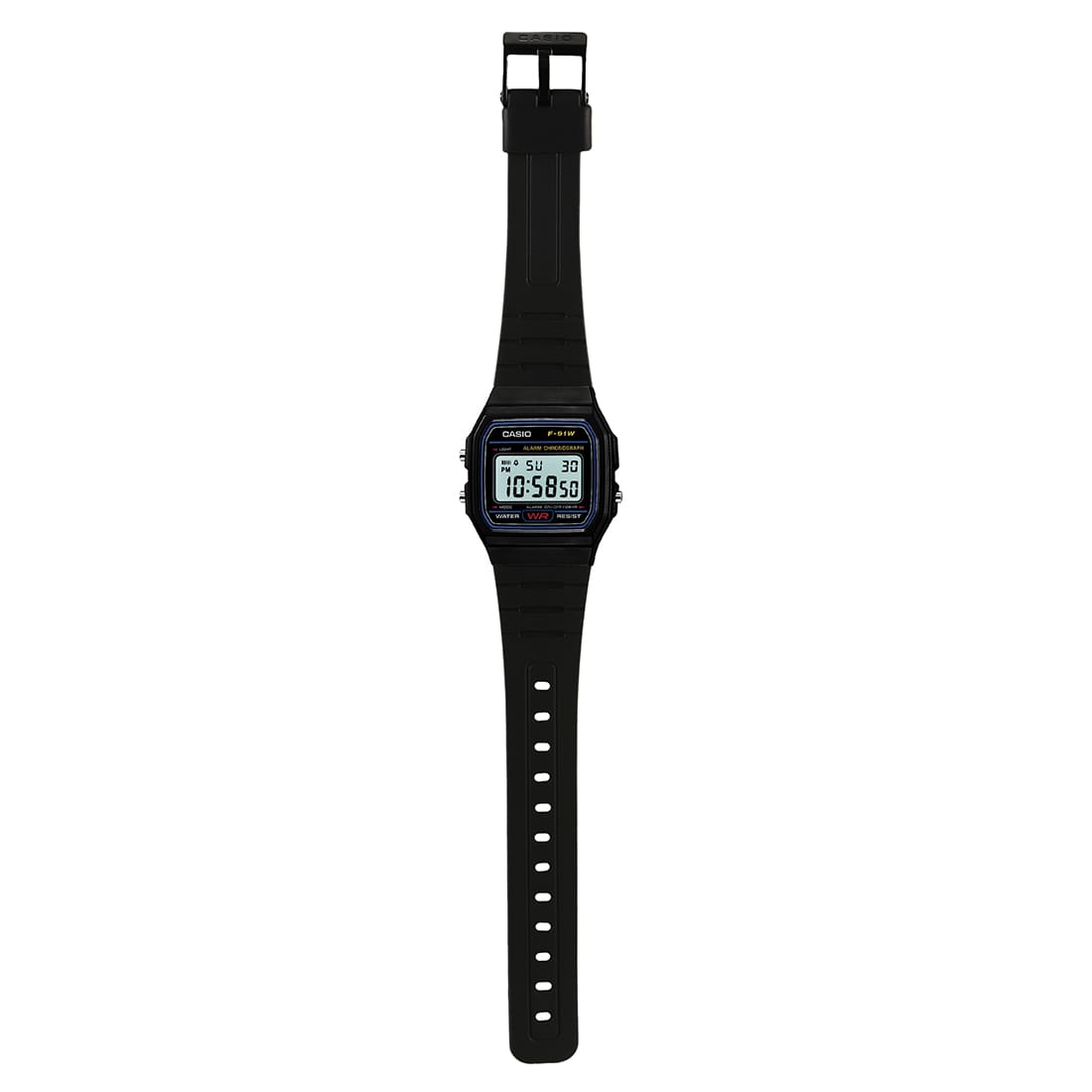 Casio D002 Unisex Quartz Digital Watch with Black Resin Case & Strap
