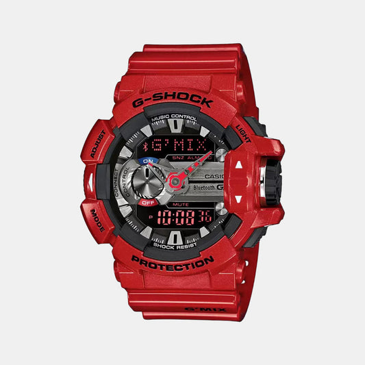 Casio G559 G-Shock Men’s Quartz Analog-Digital Black Dial Watch with Red Resin Strap