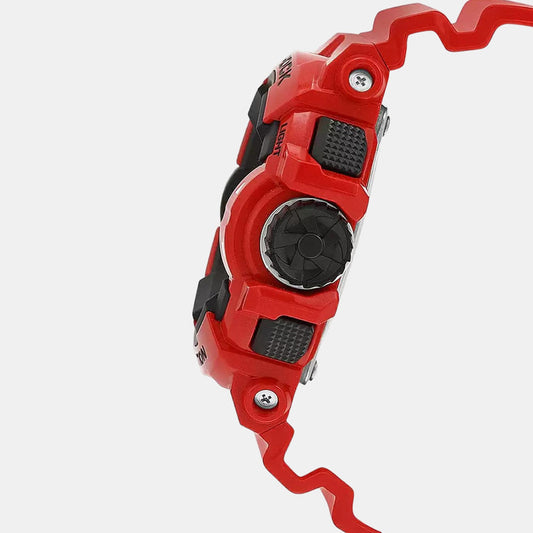 Casio G559 G-Shock Men’s Quartz Analog-Digital Black Dial Watch with Red Resin Strap