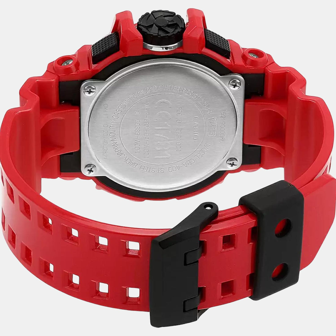 Casio G559 G-Shock Men’s Quartz Analog-Digital Black Dial Watch with Red Resin Strap