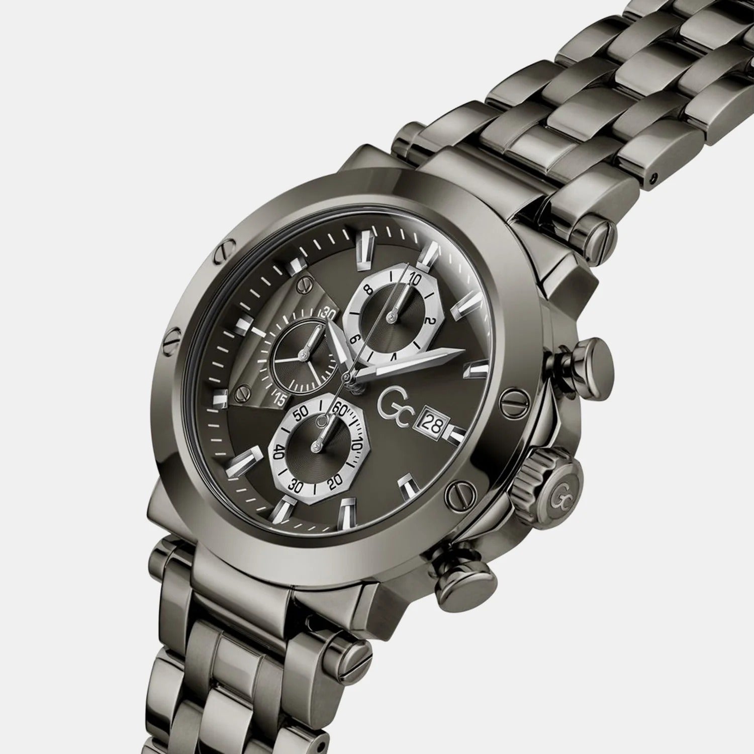 GC Z75001G2 TechnoForce Chrono Men's Swiss Made Gunmetal Chronograph Watch