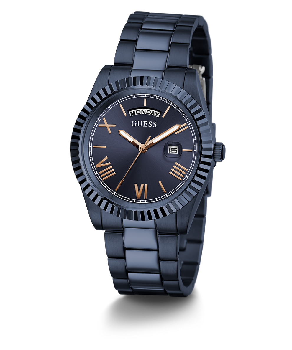 Guess GW0265G9 Analog Quartz Men Navy Blue Dial Stainless Steel Strap Watch