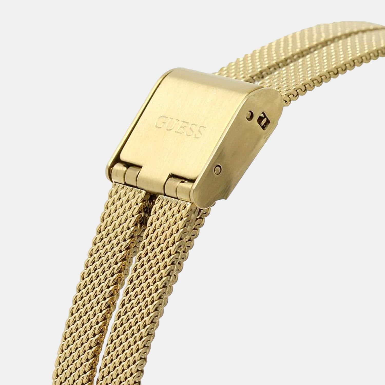 Guess GW0471L2 Quartz Analog Mother-of-Pearl Dial Women’s Watch with Gold-Tone Stainless Steel Strap