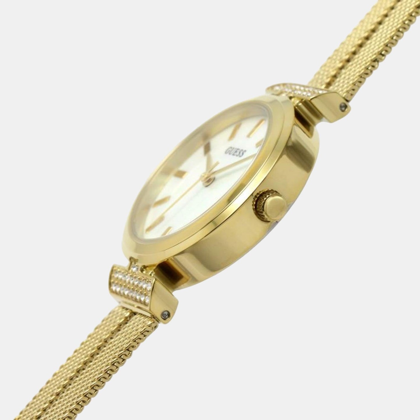 Guess GW0471L2 Quartz Analog Mother-of-Pearl Dial Women’s Watch with Gold-Tone Stainless Steel Strap