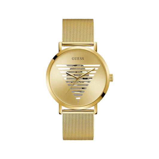 Guess GW0502G1 Quartz Analog Gold Dial Men’s Watch with Stainless Steel Bracelet