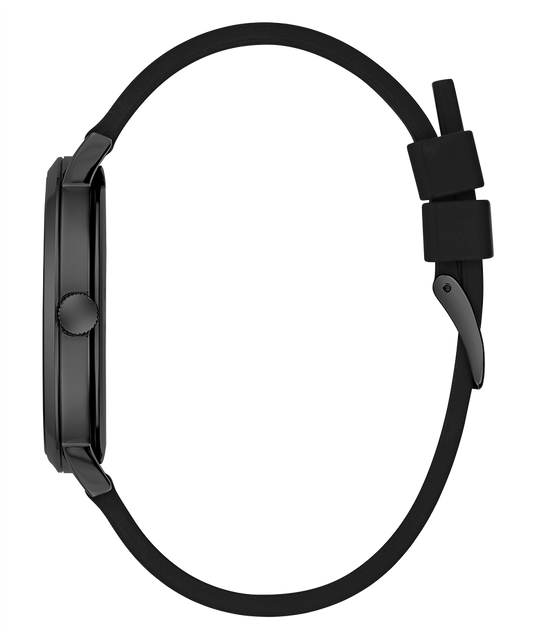 Guess GW0503G3 Analog Quartz Men Black Dial Black Silicone Strap Watch