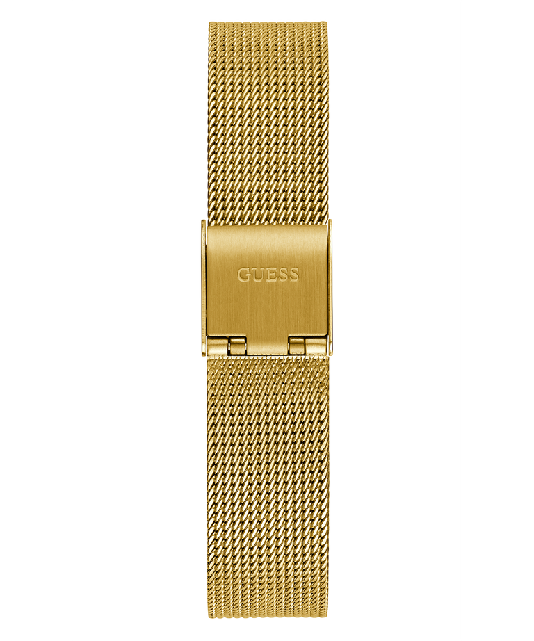 Guess GW0534L2 Quartz Analog White Dial Women’s Watch with Gold-Tone Mesh Strap