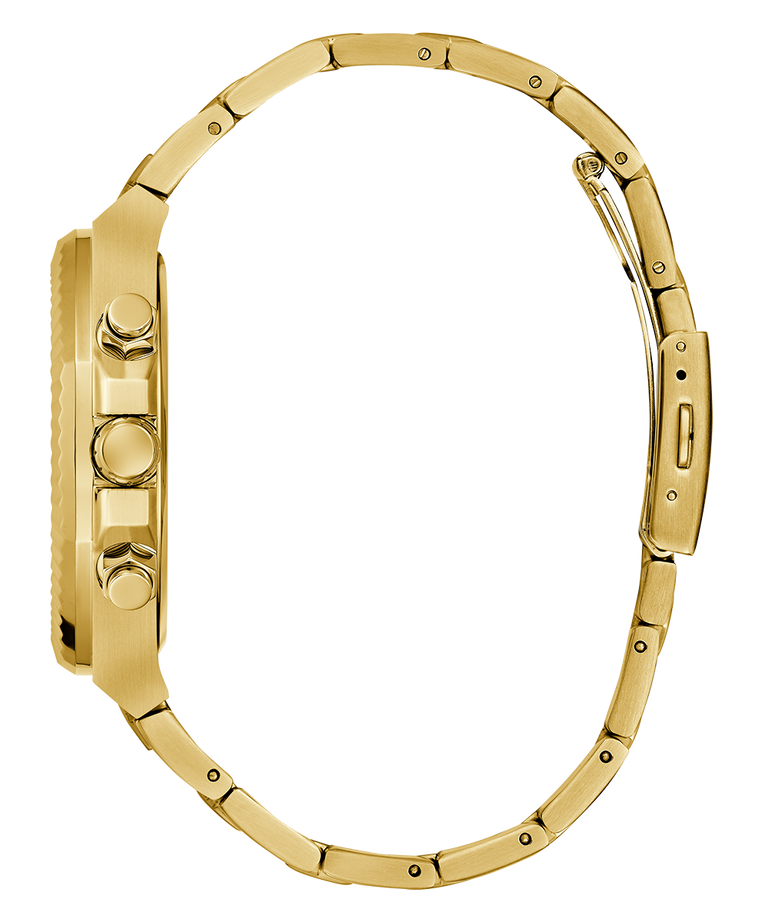 Guess GW0703G6 Analog Quartz Men Blue Dial Gold Tone Stainless Steel Bracelet Multi-Function Watch