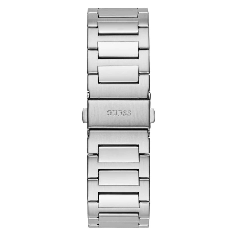 GUESS GW0789G1 Quartz Men’s Silver-Tone Analog Watch with Green Dial & Stainless Steel Strap