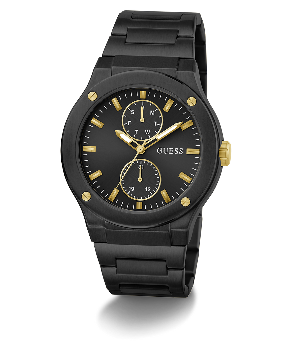 Guess GW0795G3 Analog Quartz Men Black Dial Black Stainless Steel Bracelet Watch