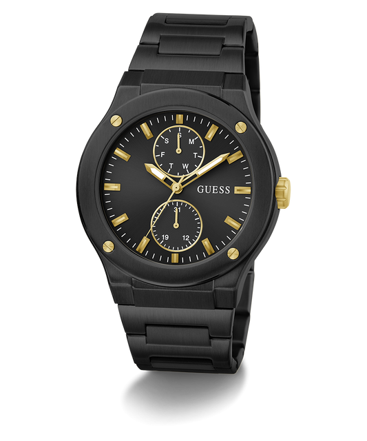 Guess GW0795G3 Analog Quartz Men Black Dial Black Stainless Steel Bracelet Watch