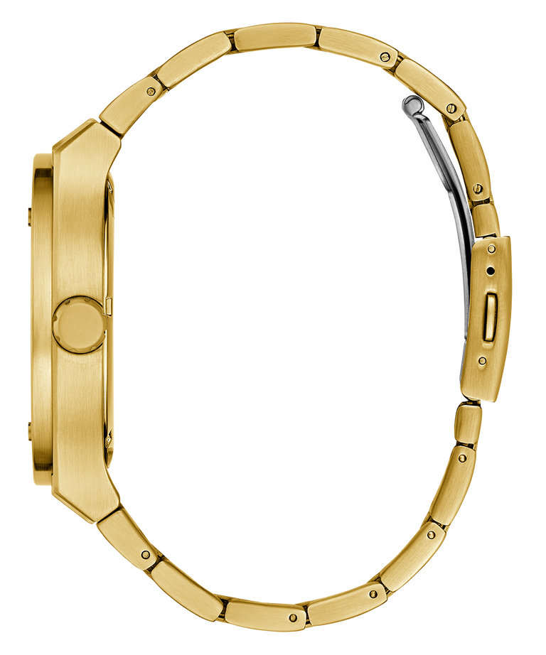 Guess GW0795G4 Analog Quartz Men Black Dial Gold Tone Stainless Steel Bracelet Multi-Function Watch