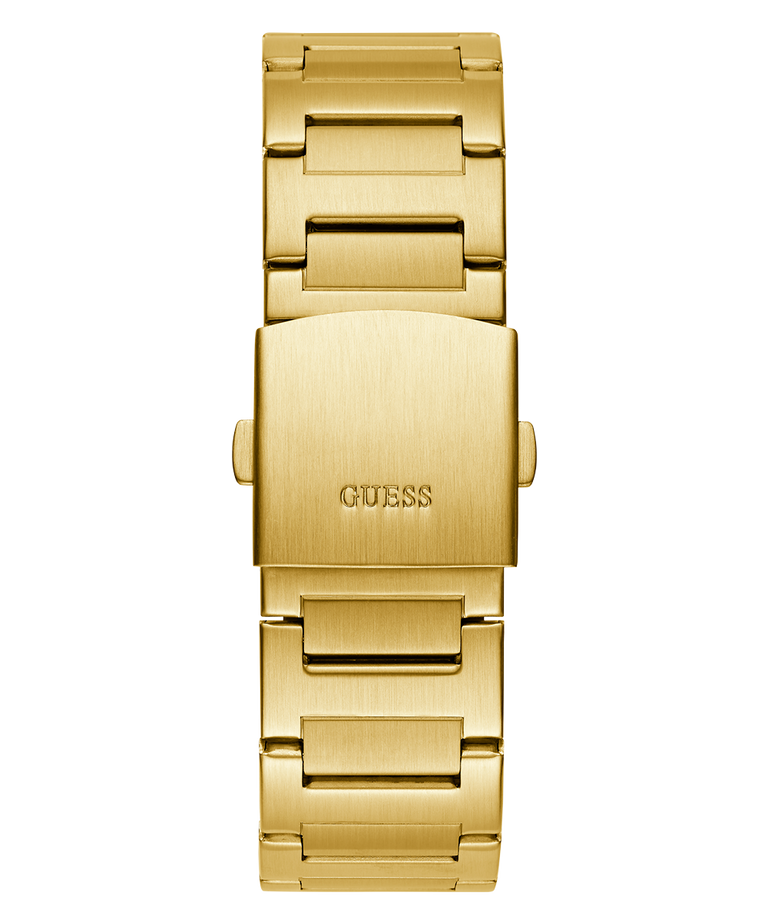 Guess GW0795G4 Analog Quartz Men Black Dial Gold Tone Stainless Steel Bracelet Multi-Function Watch