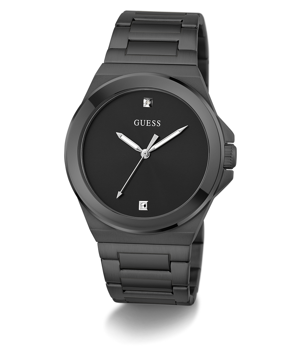 Guess GW0833G2 Analog Quartz Men Black Dial Black Stainless Steel Bracelet Watch
