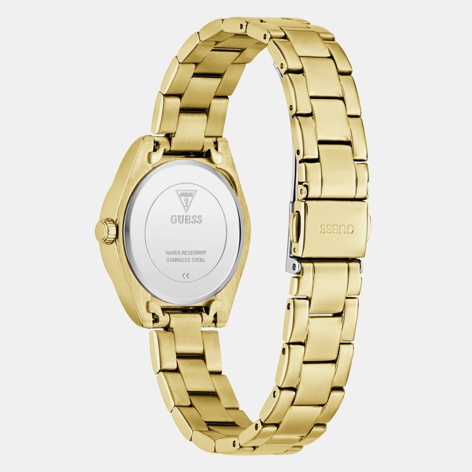 GUESS GW0841L9 Women's Quartz Analog Watch Green Sunray Dial Gold-Tone Stainless Steel Bracelet