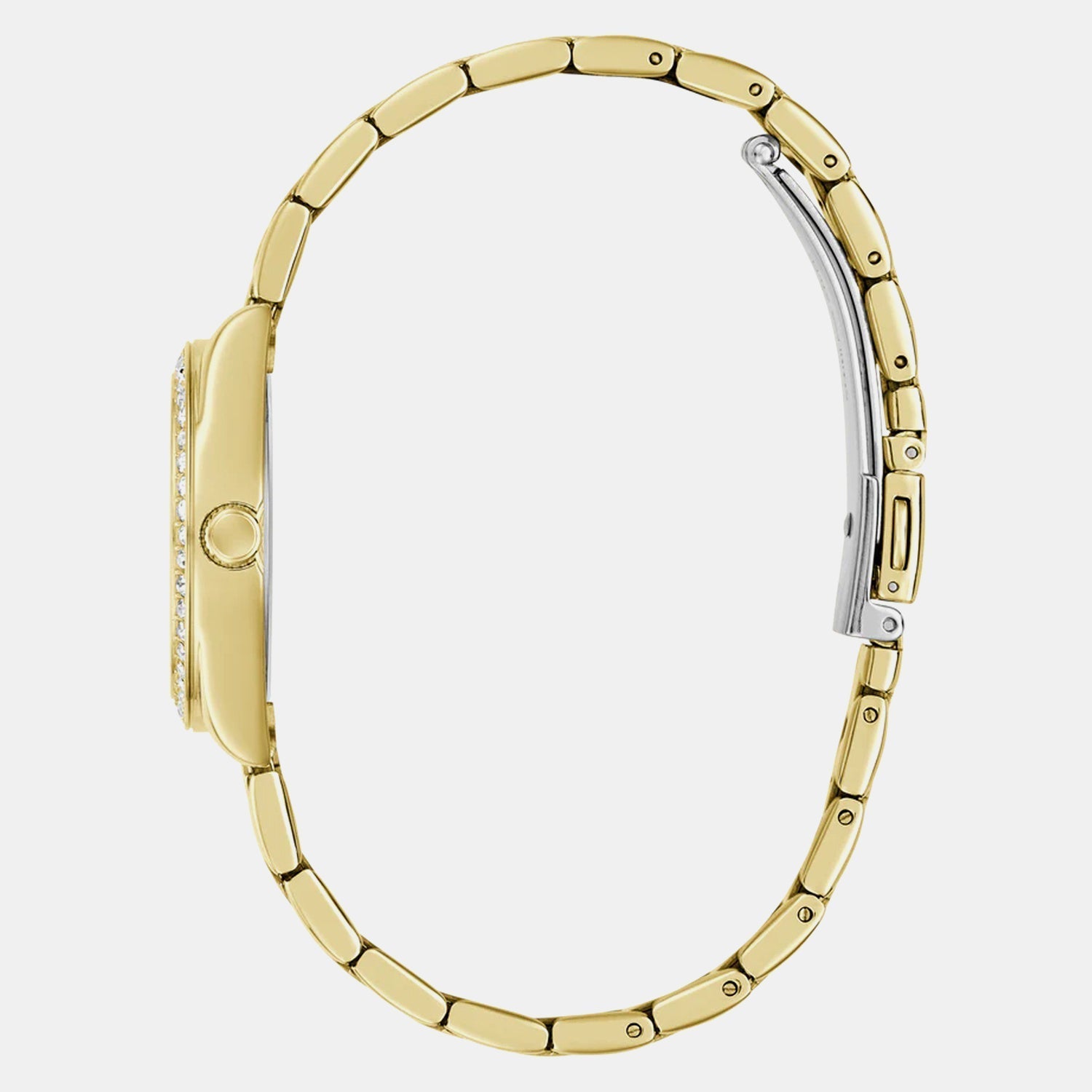 GUESS GW0841L9 Women's Quartz Analog Watch Green Sunray Dial Gold-Tone Stainless Steel Bracelet