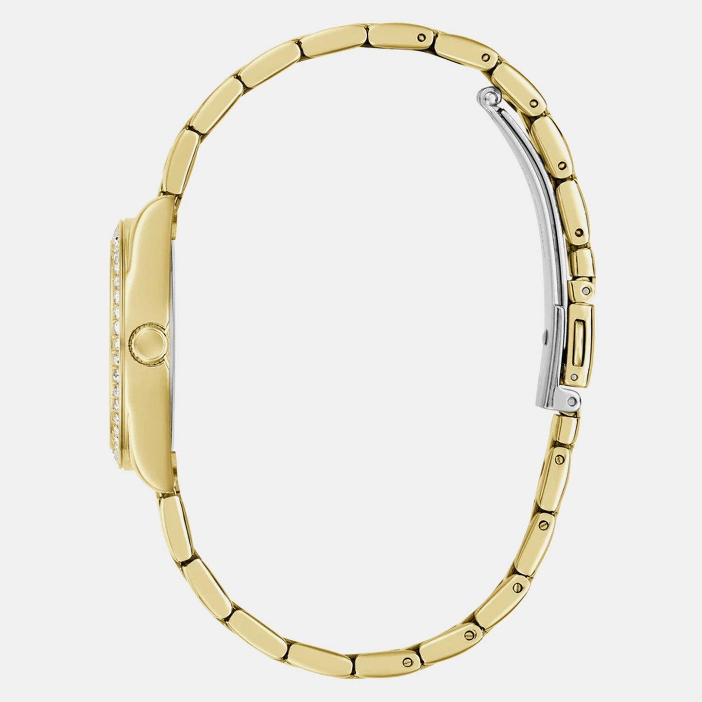 GUESS GW0841L9 Women's Quartz Analog Watch Green Sunray Dial Gold-Tone Stainless Steel Bracelet
