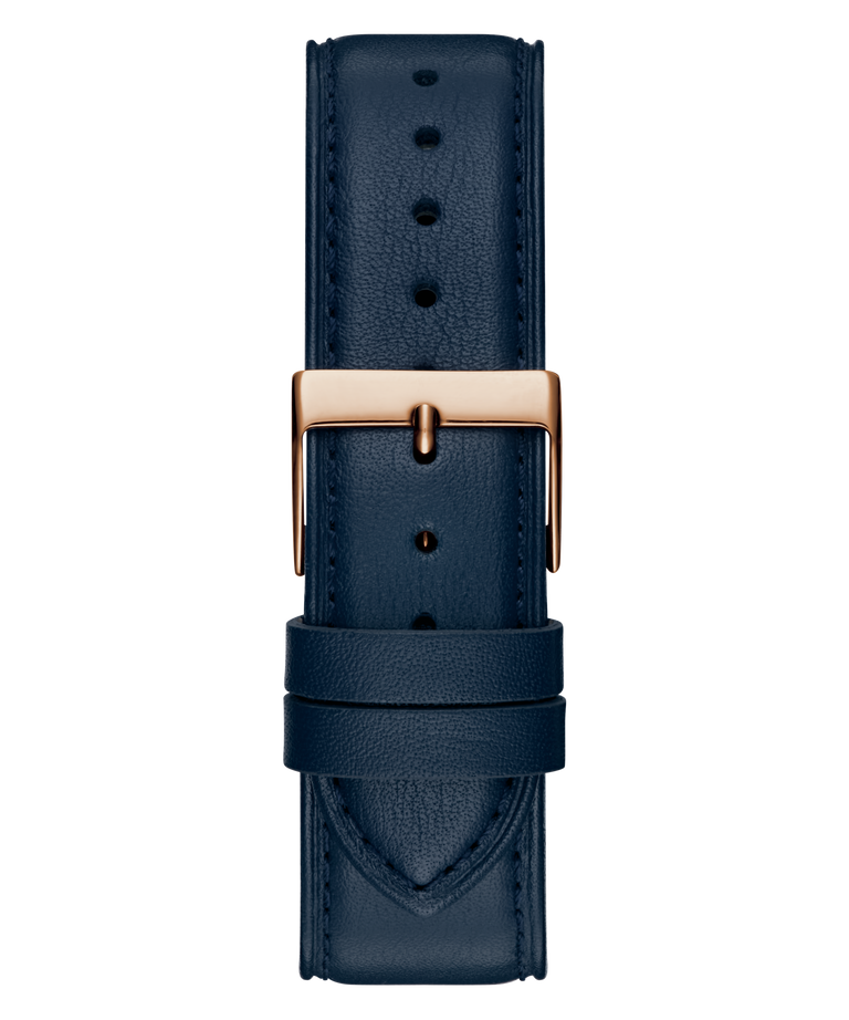 Guess GW0846G2 Men's Quartz Analog Watch Blue Dial Navy Leather Strap