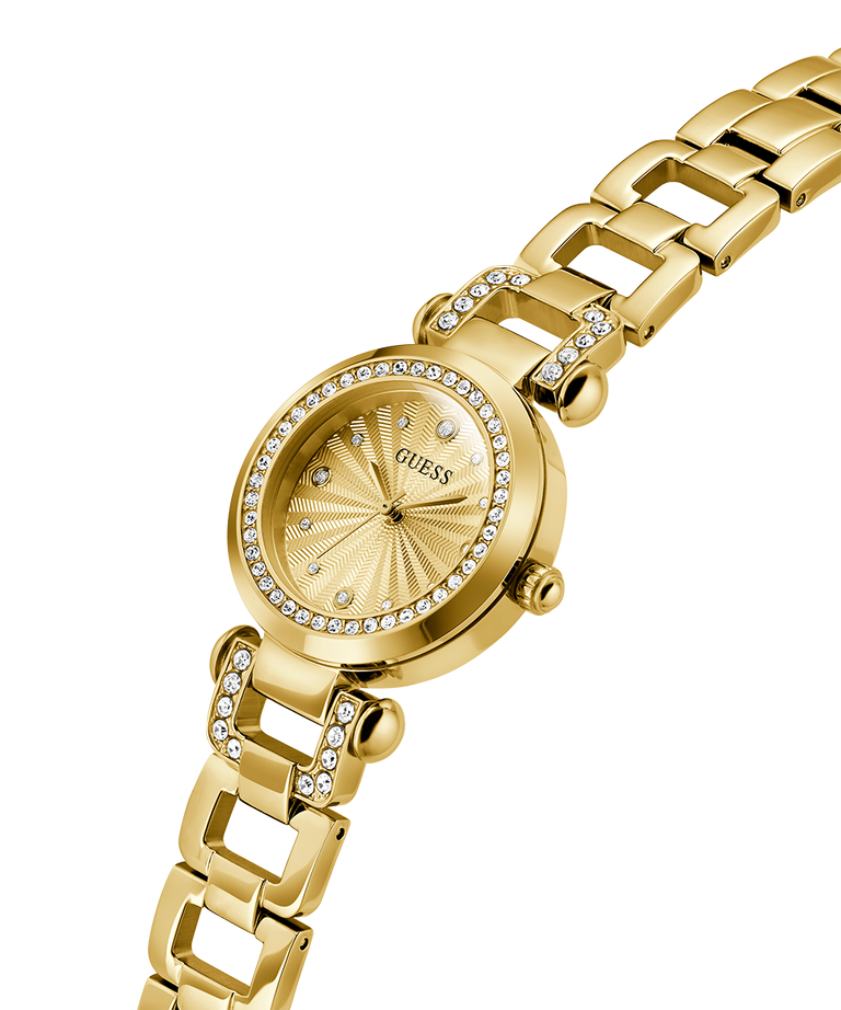 GUESS GW0869L4 Quartz Women’s Ginger Gold-Tone Analog Watch with Gold Dial & Stainless Steel Strap