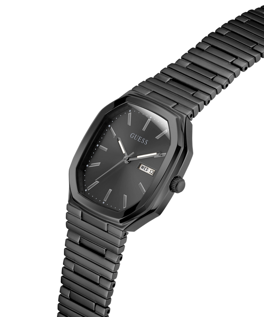 Guess GW0978G4 Analog Quartz Men Black Dial Black Stainless Steel Bracelet Watch