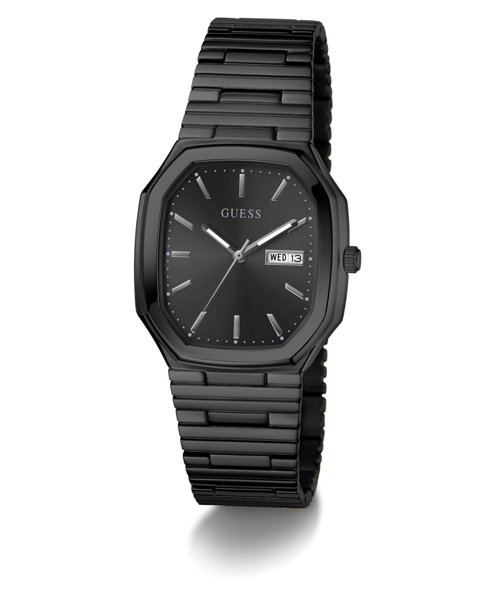 Guess GW0978G4 Analog Quartz Men Black Dial Black Stainless Steel Bracelet Watch