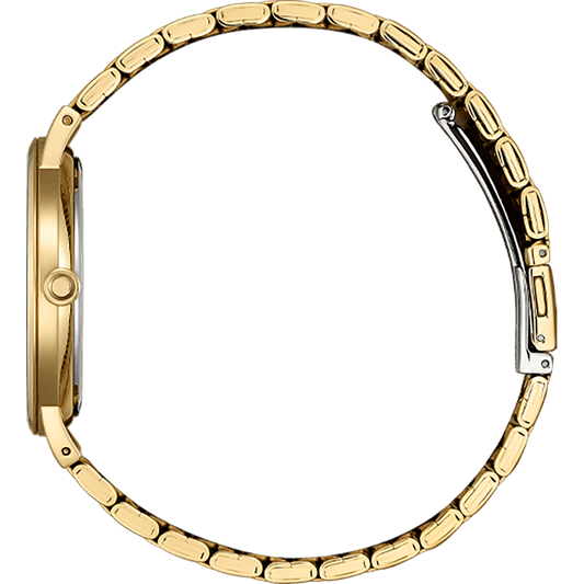 Citizen BI5123-52X Analog Quartz Men’s Watch | Green Dial | Rose-Gold Stainless Steel Bracelet | Date Display | 40 mm | 50 m Water Resistant