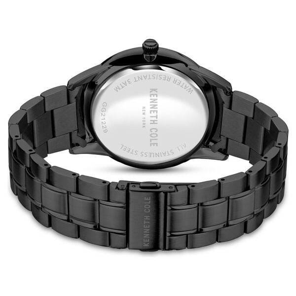 Kenneth Cole NEKCWGG2122902MN Men Quartz Black Dial Black Stainless‑Steel Analog Watch