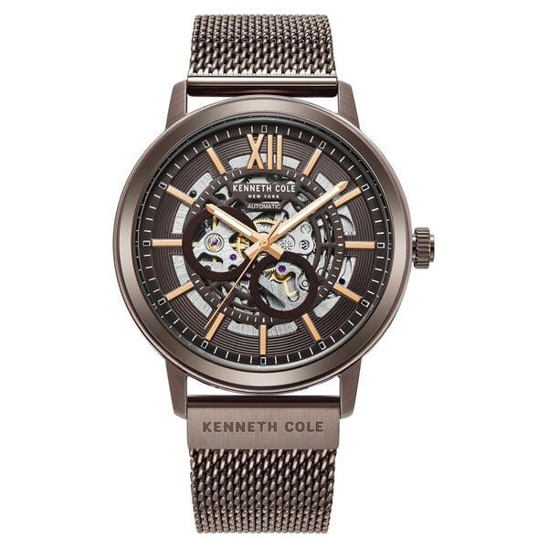 Kenneth Cole KCWGY0064202MN men’s skeleton automatic watch front view