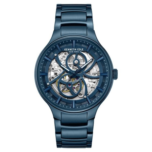 Kenneth Cole KCWGY0059802MN Automatic Men’s Blue-Dial Stainless Steel Analog Watch