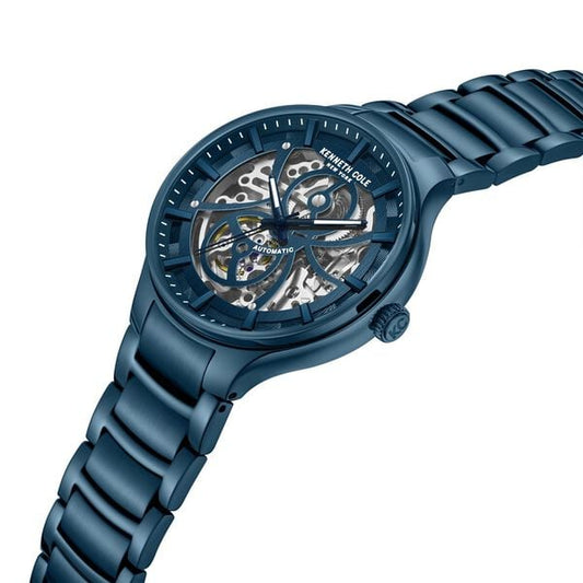 Kenneth Cole KCWGY0059802MN Automatic Men’s Blue-Dial Stainless Steel Analog Watch